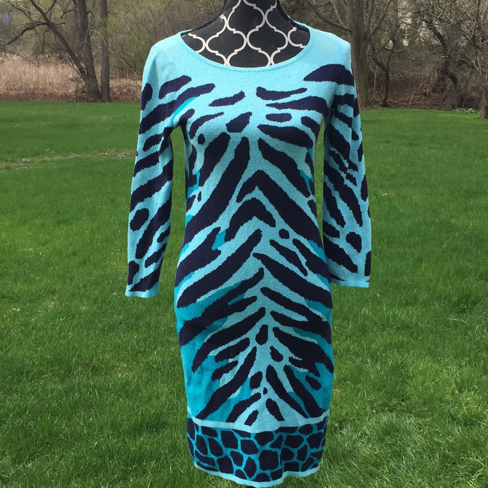 Lilly Pulitzer Zebra Sweater Dress Sz XS